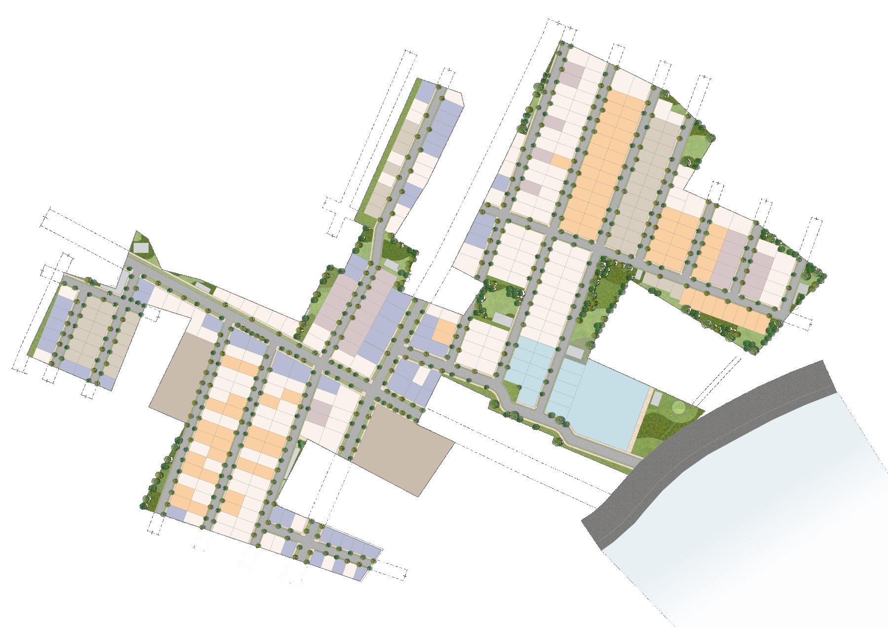 Sacred Grove by the Lake — rendered master plan